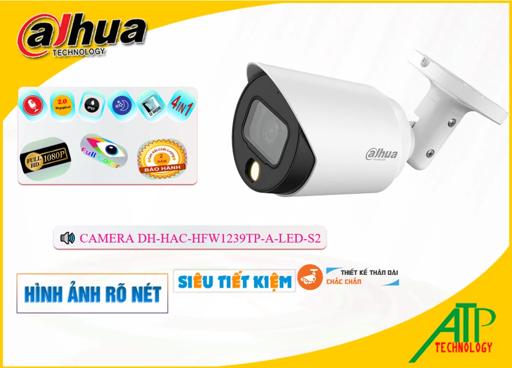 DH-HAC-HFW1239TP-A-LED-S2 Camera An Ninh Dahua DH-HAC-HFW1239TP-A-LED-S2 Camera An Ninh Dahua
