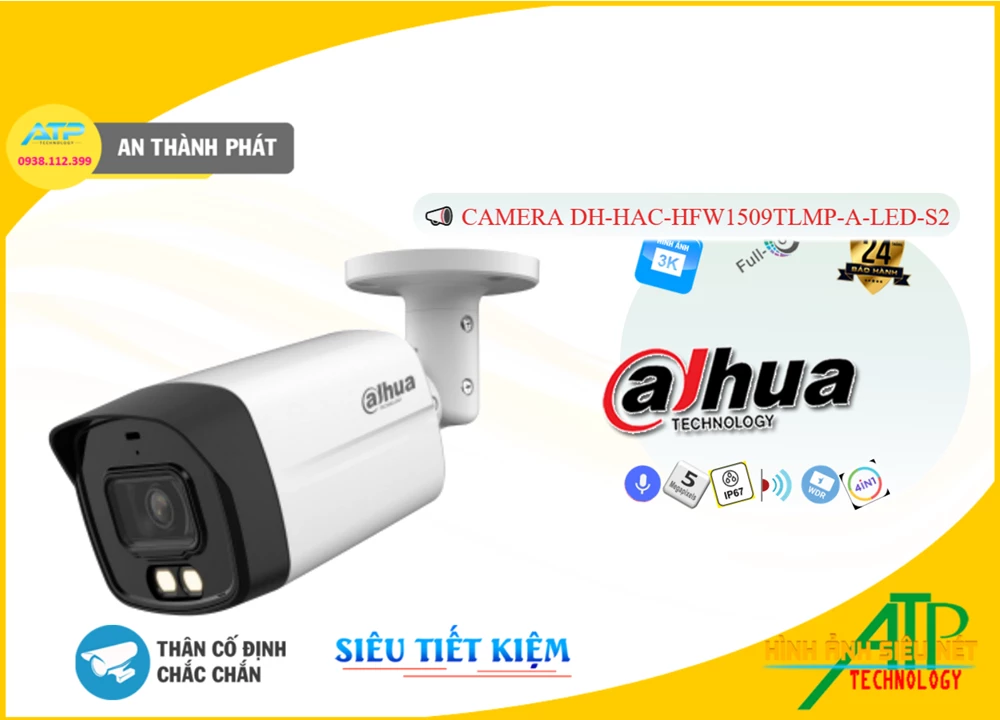 DH-HAC-HFW1509TLMP-A-LED-S2 Camera An Ninh Tiết Kiệm DH-HAC-HFW1509TLMP-A-LED-S2 Camera An Ninh Tiết Kiệm