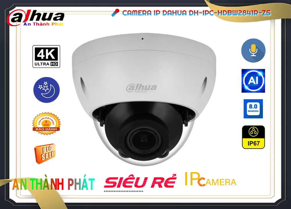 Camera IP DAHUA DH-IPC-HDBW2841R-ZS