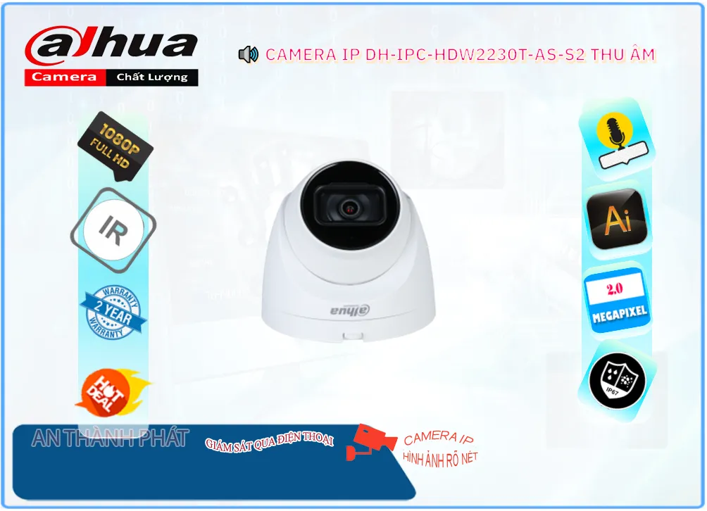 DH-IPC-HDW2230T-AS-S2 Camera IP Chất Lượng 1080P DH-IPC-HDW2230T-AS-S2 Camera IP Chất Lượng 1080P