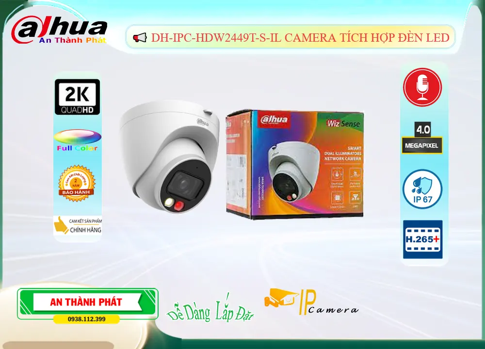 Camera Quan Sát Dahua DH-IPC-HDW2449T-S-IL,DH-IPC-HDW2449T-S-IL Tiết kiệm, Camera quan sát DH-IPC-HDW2449T-S-IL Tốt nhất,DH-IPC-HDW2449T-S-IL Cấp Nguồ Qua Dây Mạng  sale mạnh,DH-IPC-HDW2449T-S-IL Giá chiết khấu,phân phối DH-IPC-HDW2449T-S-IL Ultra 2k 4.0 megapixel ,Nơi Lắp DH-IPC-HDW2449T-S-IL,DH-IPC-HDW2449T-S-IL Tiết kiệm,DH-IPC-HDW2449T-S-IL Tốt nhất