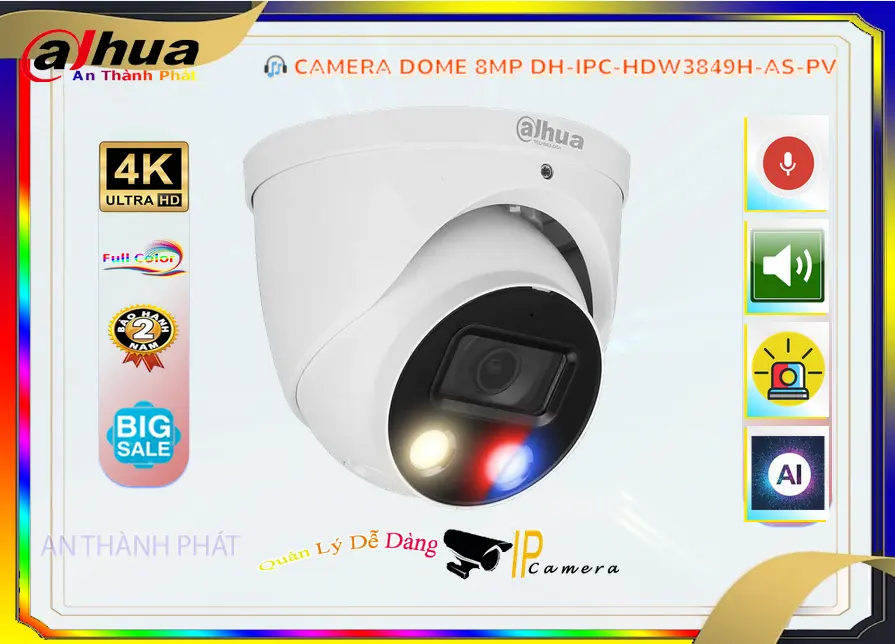 DH-IPC-HDW3849H-AS-PV Camera An Ninh Giá rẻ DH-IPC-HDW3849H-AS-PV Camera An Ninh Giá rẻ