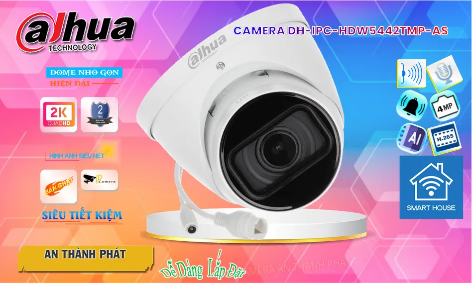 Camera DH-IPC-HDW5442TMP-AS  Dahua Sắt Nét