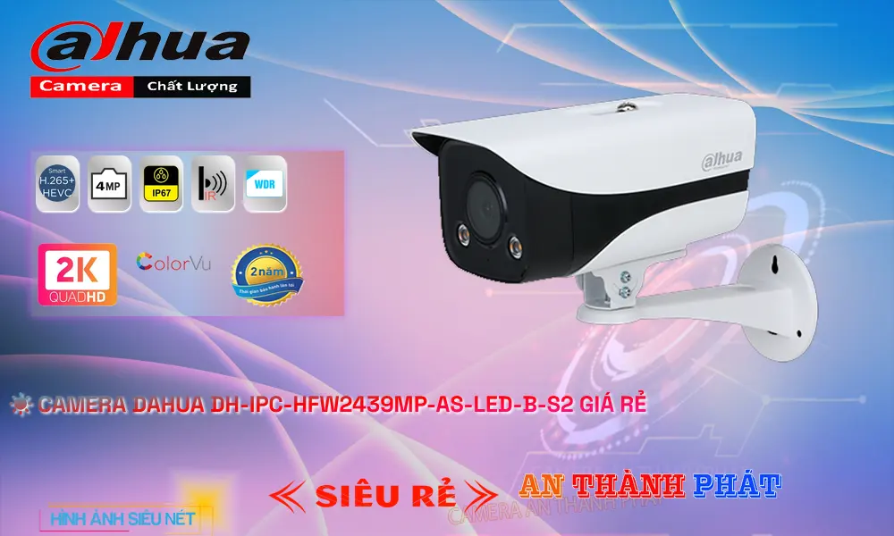 DH-IPC-HFW2439MP-AS-LED-B-S2 Camera An Ninh Thiết kế Đẹp DH-IPC-HFW2439MP-AS-LED-B-S2 Camera An Ninh Thiết kế Đẹp