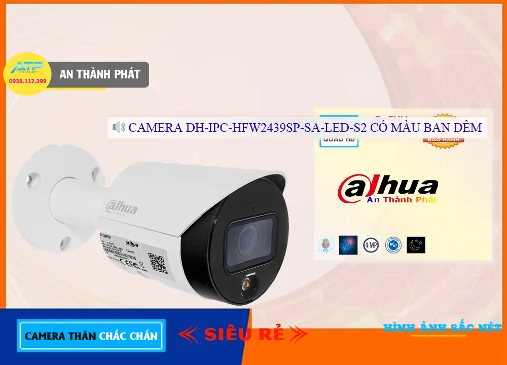 Camera DH-IPC-HFW2439SP-SA-LED-S2 Hình Ảnh Đẹp Camera DH-IPC-HFW2439SP-SA-LED-S2 Hình Ảnh Đẹp