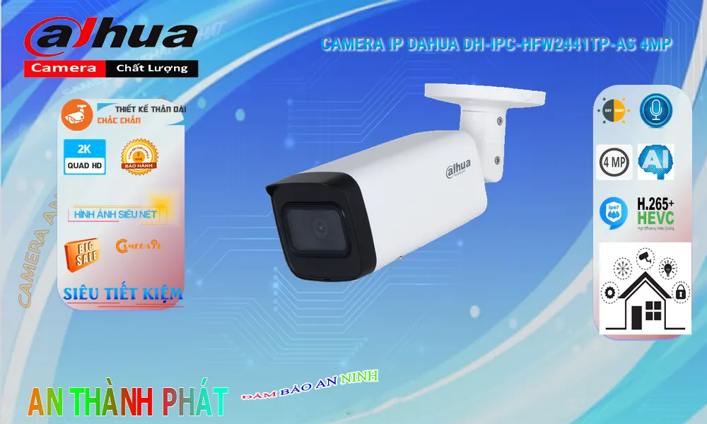 DH-IPC-HFW2441TP-AS Camera Quan Sát Siêu Nét 2K DH-IPC-HFW2441TP-AS Camera Quan Sát Siêu Nét 2K