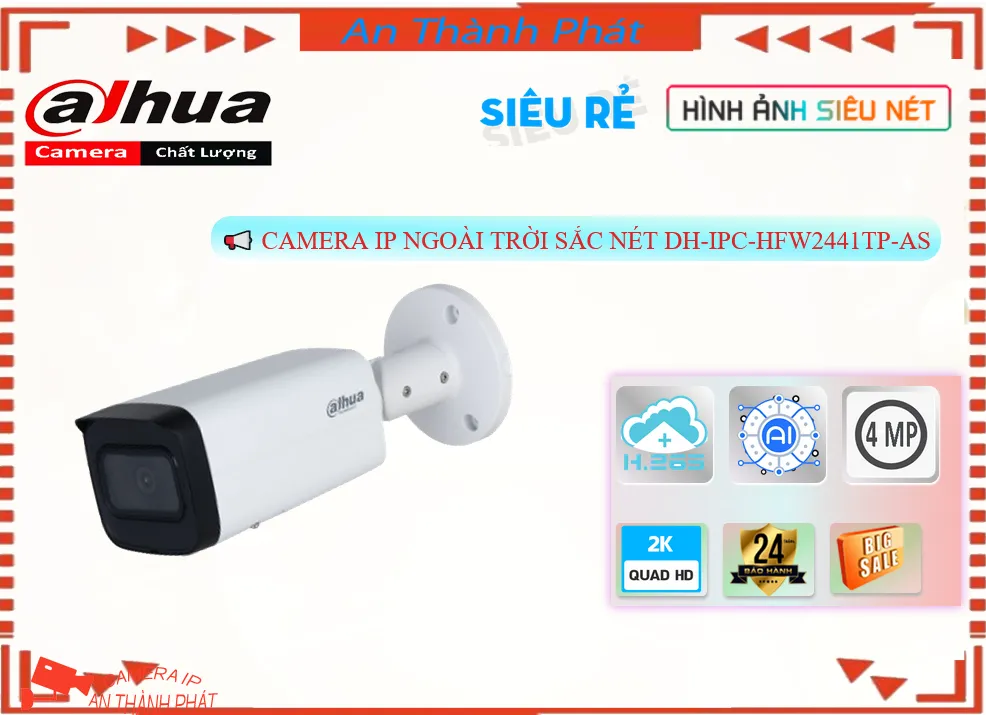 DH-IPC-HFW2441TP-AS Camera Quan Sát Siêu Nét 2K DH-IPC-HFW2441TP-AS Camera Quan Sát Siêu Nét 2K