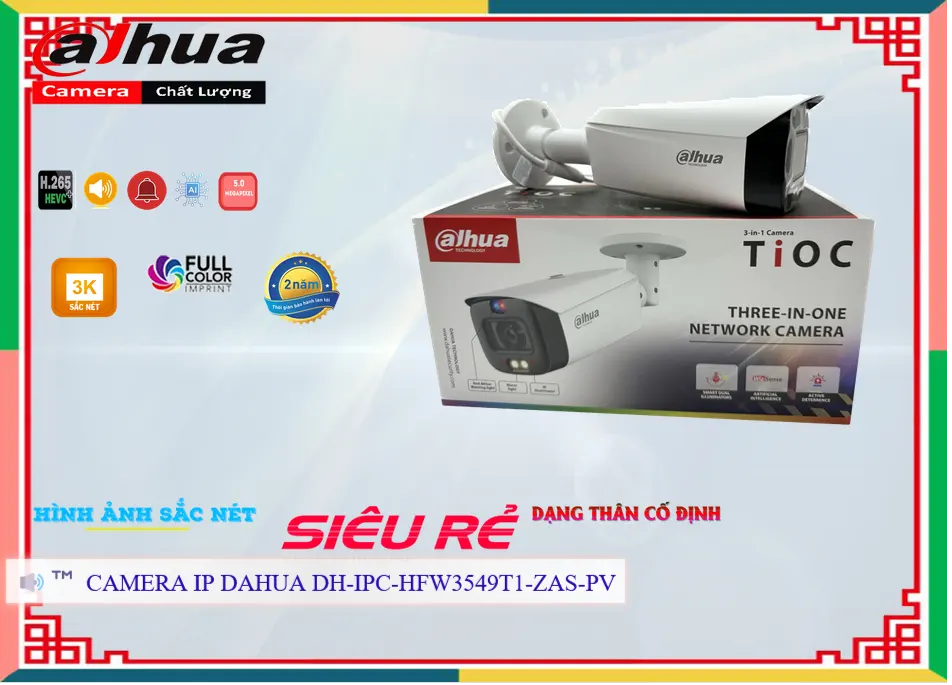 DH-IPC-HFW3549T1-ZAS-PV Camera Giá rẻ Dahua DH-IPC-HFW3549T1-ZAS-PV Camera Giá rẻ Dahua