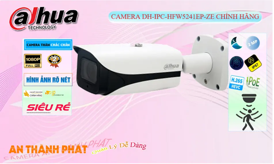 DH-IPC-HFW5241EP-ZE Camera  Dahua Giá rẻ