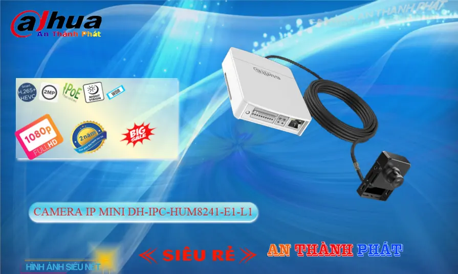Camera An Ninh Dahua DH-IPC-HUM8241-E1-L1 Chất Lượng Camera An Ninh Dahua DH-IPC-HUM8241-E1-L1 Chất Lượng