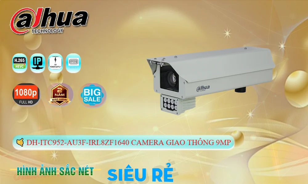 DH-ITC952-AU3F-IRL8ZF1640 Camera Giao Thông 9MP DH-ITC952-AU3F-IRL8ZF1640 Camera Giao Thông 9MP
