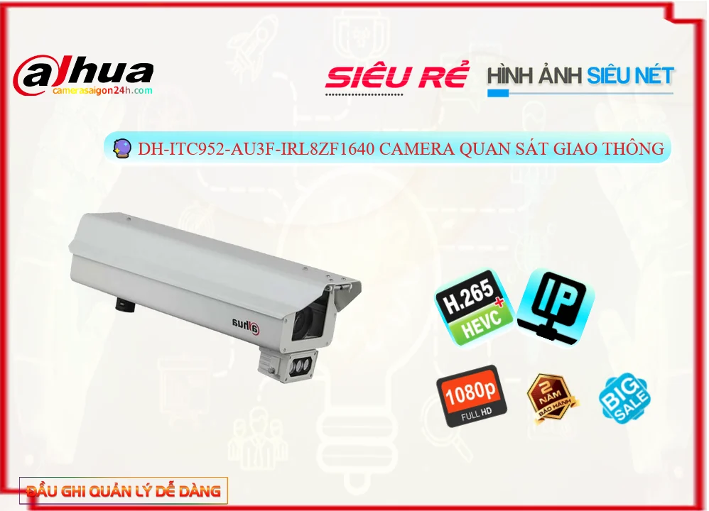 DH-ITC952-AU3F-IRL8ZF1640 Camera Giao Thông 9MP DH-ITC952-AU3F-IRL8ZF1640 Camera Giao Thông 9MP