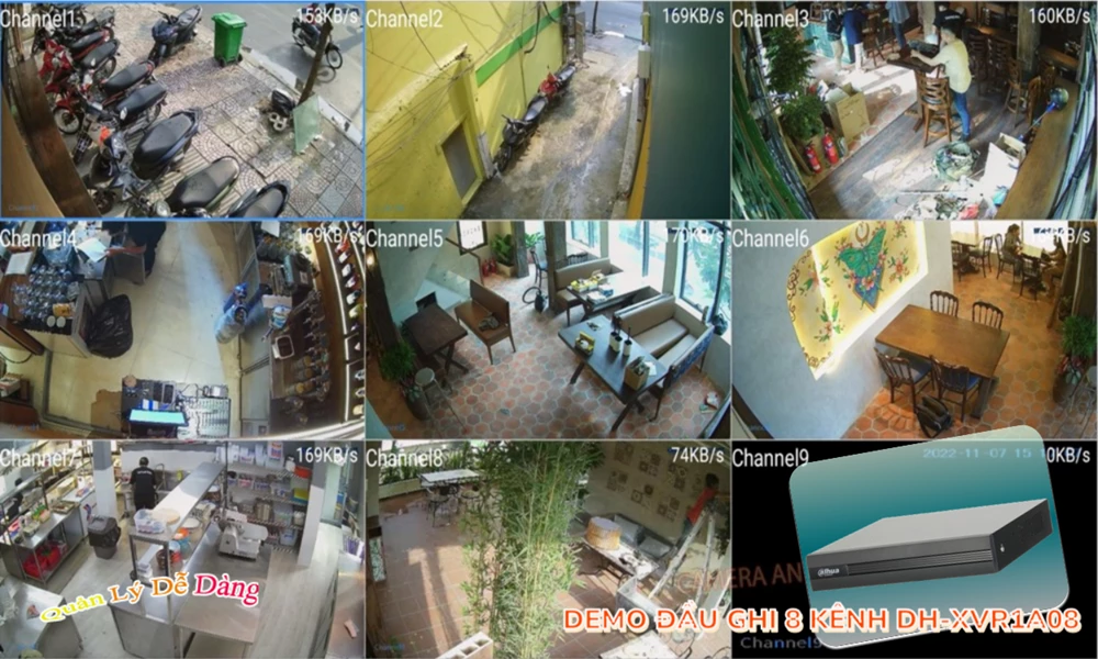 DH-XVR1A08 Đầu ghi Camera Dahua Sắt Nét DH-XVR1A08 Đầu ghi Camera Dahua Sắt Nét