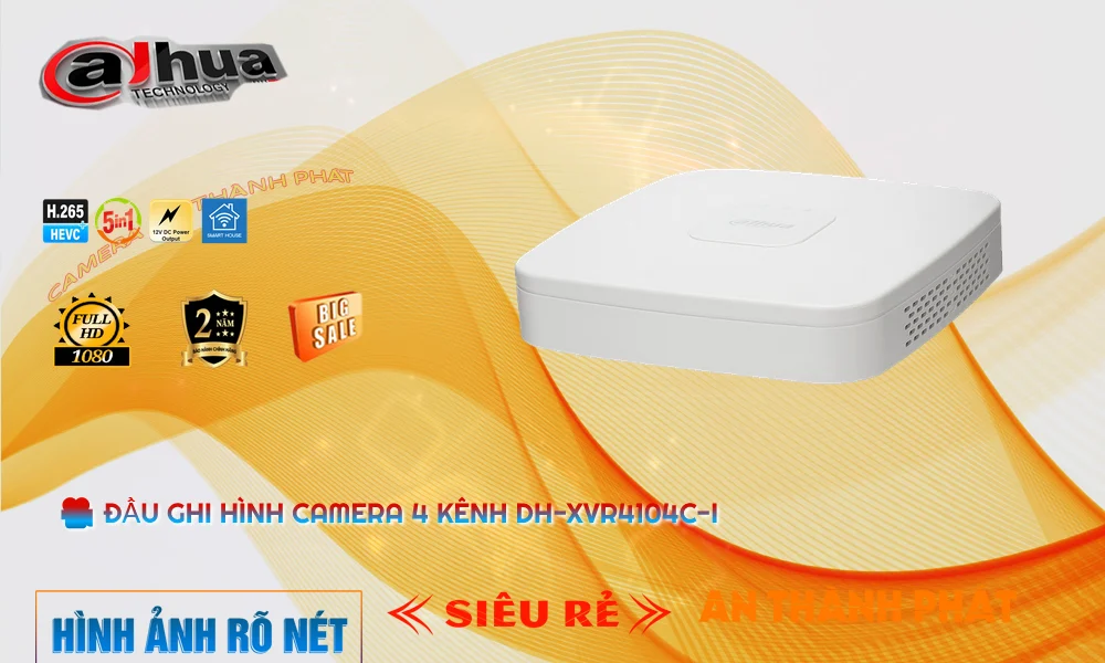 DH-XVR4104C-I Đầu Ghi Hình 4 Kênh Giá Rẻ DH-XVR4104C-I Đầu Ghi Hình 4 Kênh Giá Rẻ