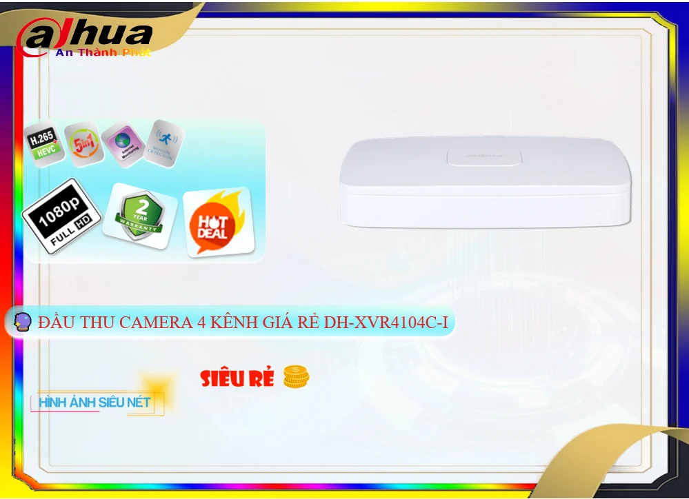 DH-XVR4104C-I Đầu Ghi Hình 4 Kênh Giá Rẻ DH-XVR4104C-I Đầu Ghi Hình 4 Kênh Giá Rẻ