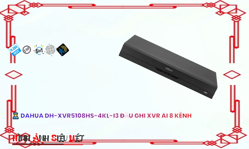 Đầu Thu KTS Dahua DH-XVR5108HS-4KL-I3 Giá rẻ Đầu Thu KTS Dahua DH-XVR5108HS-4KL-I3 Giá rẻ