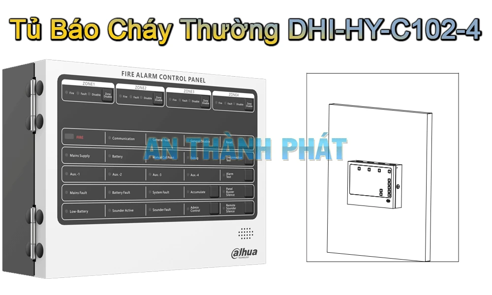 Tủ Báo Cháy 4 Kênh DHI-HY-C102-4 Tủ Báo Cháy 4 Kênh DHI-HY-C102-4