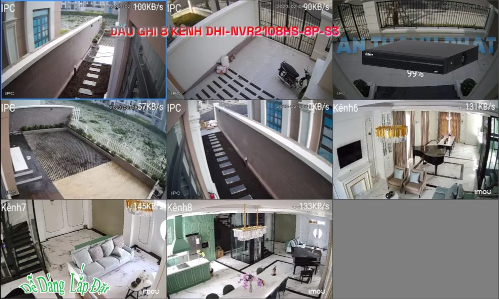 Đầu Thu Dahua DHI-NVR2108HS-8P-S3 Đầu Thu Dahua DHI-NVR2108HS-8P-S3