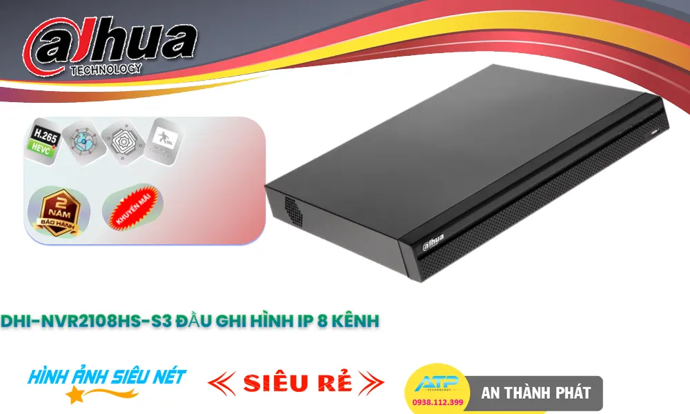 Đầu Ghi Camera Dahua DHI-NVR2108HS-S3 Chất Lượng Đầu Ghi Camera Dahua DHI-NVR2108HS-S3 Chất Lượng