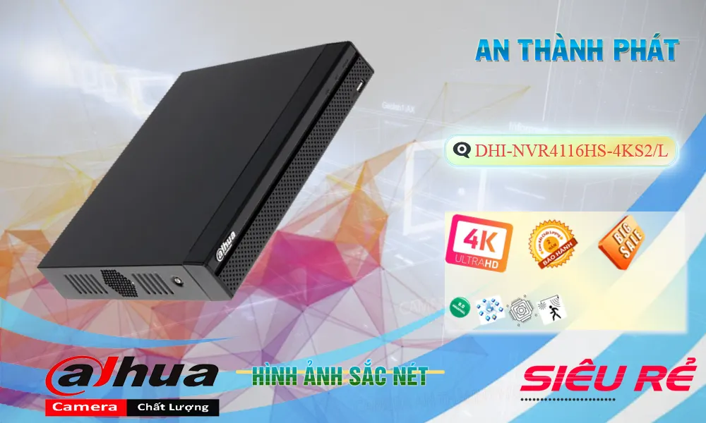 Đầu Ghi DHI-NVR4116HS-4KS2/L-VN Thiết kế Đẹp