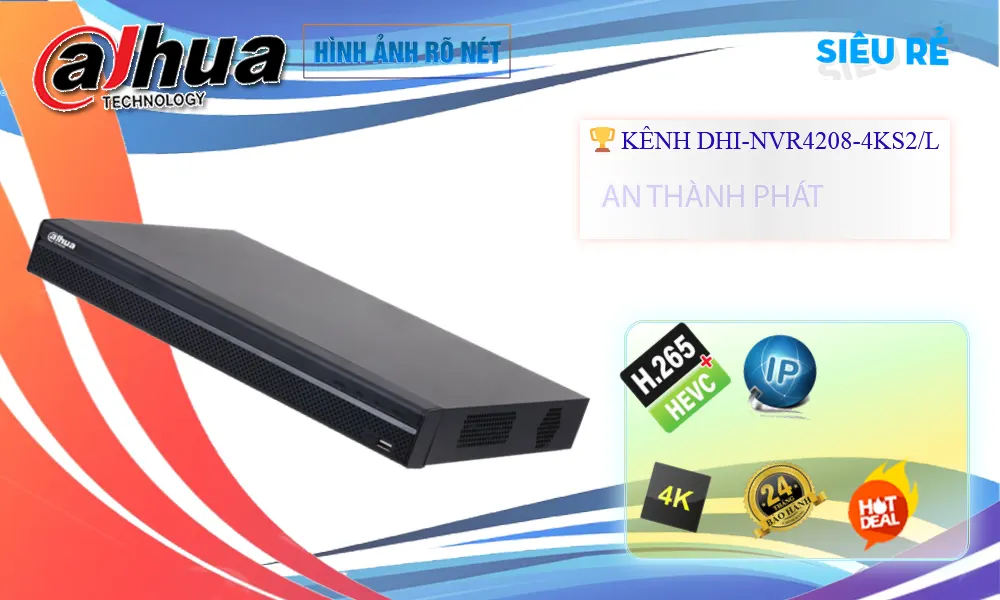 Đầu Thu KTS Dahua DHI-NVR4208-4KS2/L Giá rẻ Đầu Thu KTS Dahua DHI-NVR4208-4KS2/L Giá rẻ