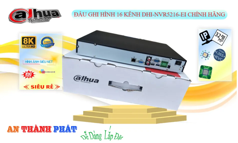 Đầu Ghi Dahua Sắt Nét DHI-NVR5216-EI Đầu Ghi Dahua Sắt Nét DHI-NVR5216-EI