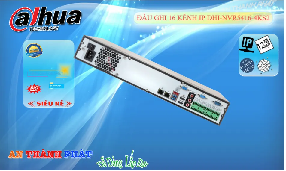 DHI-NVR5416-4KS2 Đầu ghi Camera Dahua Chức Năng Cao Cấp DHI-NVR5416-4KS2 Đầu ghi Camera Dahua Chức Năng Cao Cấp