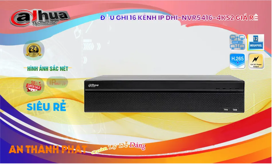 DHI-NVR5416-4KS2 Đầu ghi Camera Dahua Chức Năng Cao Cấp DHI-NVR5416-4KS2 Đầu ghi Camera Dahua Chức Năng Cao Cấp
