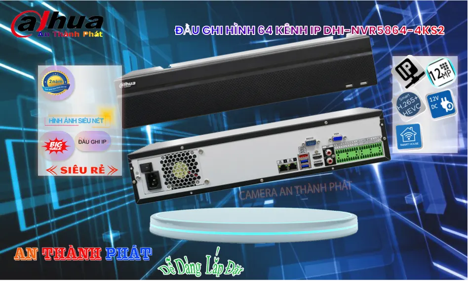 Đầu Thu  Dahua DHI-NVR5864-4KS2