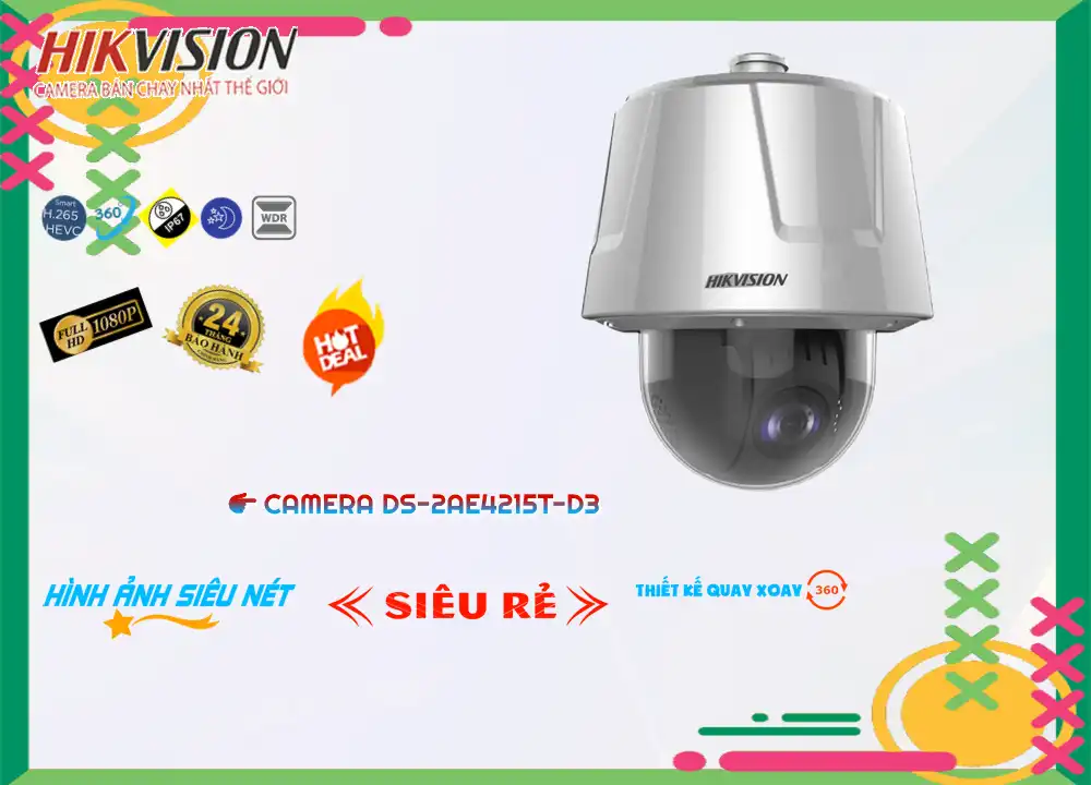Camera Hikvision Hình Ảnh Đẹp DS-2AE4215T-D3 Camera Hikvision Hình Ảnh Đẹp DS-2AE4215T-D3