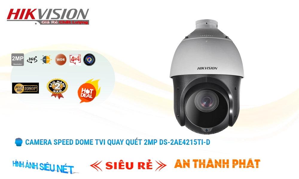 Camera Giá Rẻ Hikvision DS-2AE4215TI-D Công Nghệ Mới