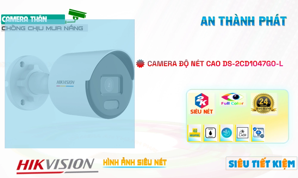 Camera DS-2CD1047G0-L Độ Phân Giải Cao