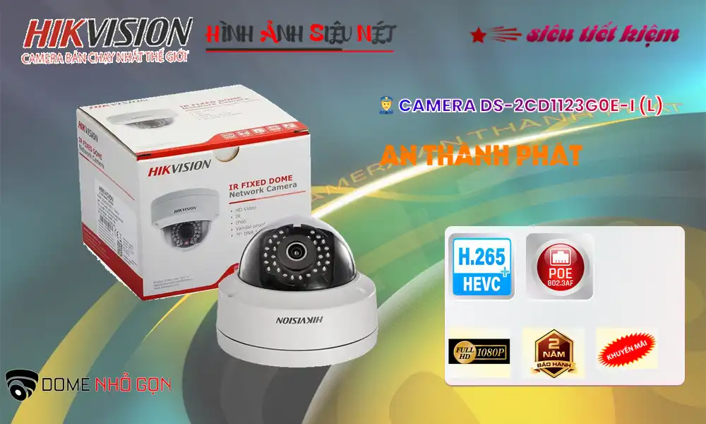 Camera  Hikvision Giá rẻ DS-2CD1123G0-IUF ✅