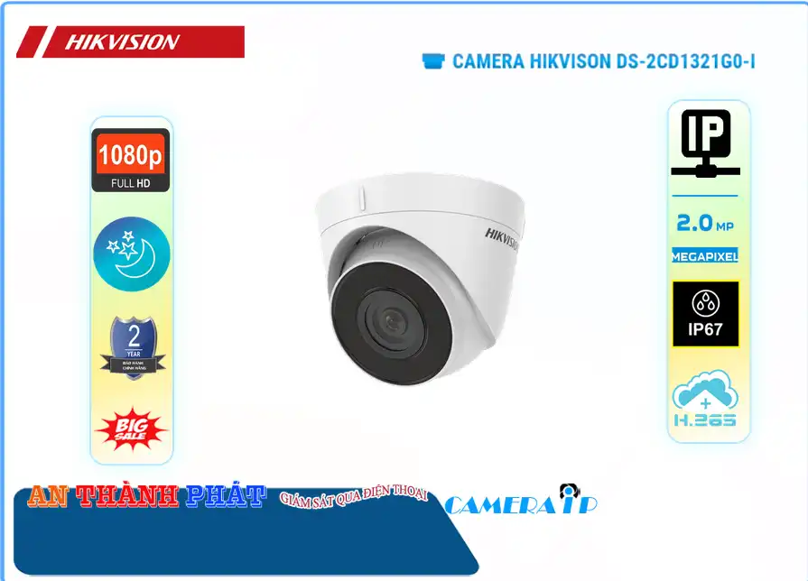 DS-2CD1321G0-I Hikvision Tiết Kiệm ✔ DS-2CD1321G0-I Hikvision Tiết Kiệm ✔