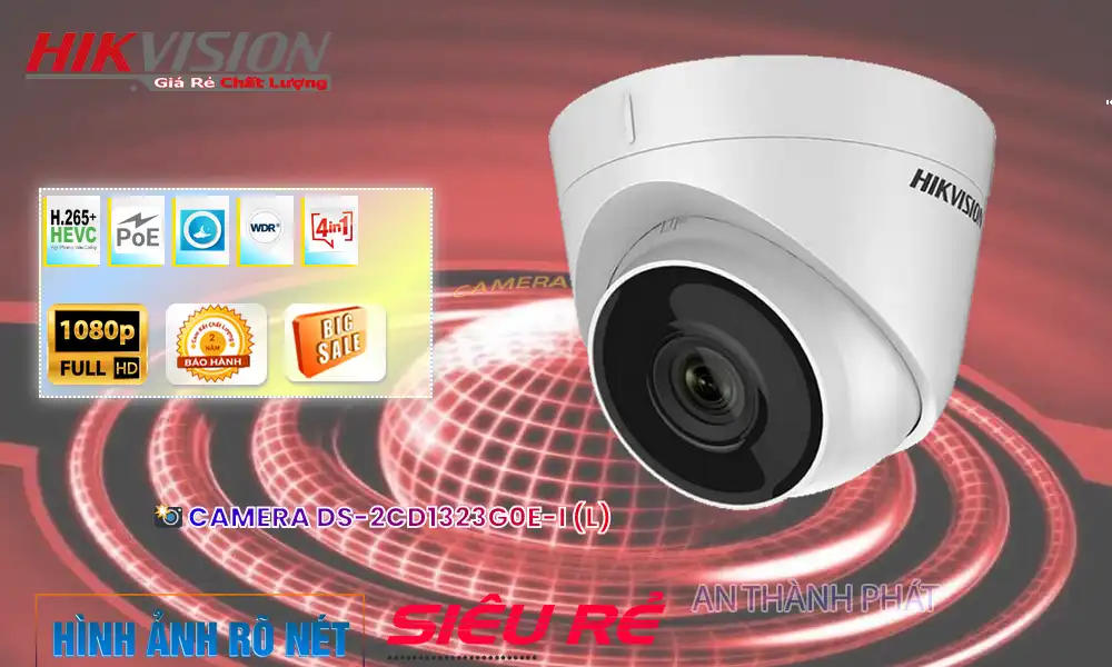 DS-2CD1323G0-IUF Camera An Ninh Sắt Nét DS-2CD1323G0-IUF Camera An Ninh Sắt Nét