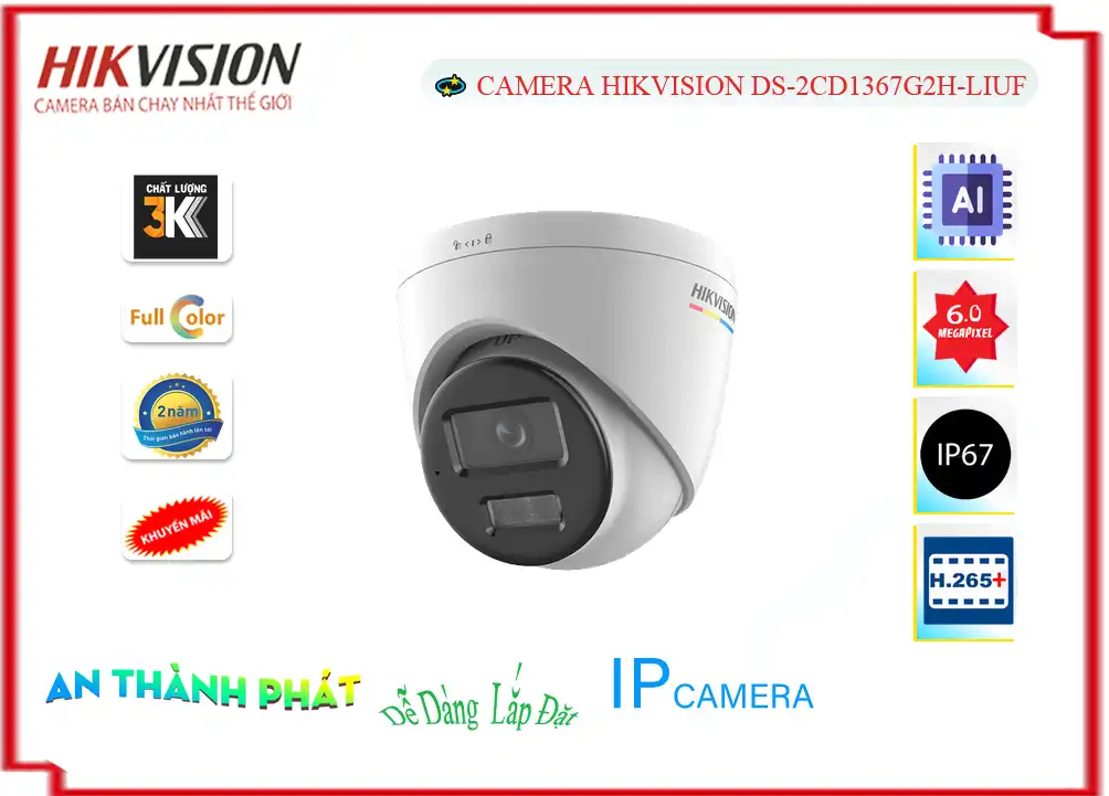 Camera Hikvision DS-2CD1367G2H-LIUF Camera Hikvision DS-2CD1367G2H-LIUF