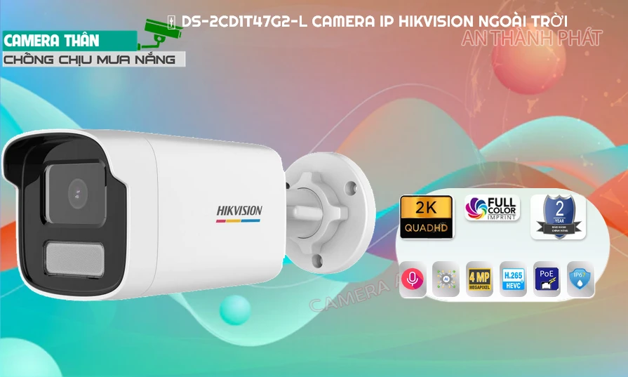 Camera Ip sắc nét khả năng Với chuẩn nén h.265+ Giảm dung lượng và bằng thông hơn 60% so với chuẩn h264 Hikvision DS-2CD1T47G2-L Tiết Kiệm Camera Ip sắc nét khả năng Với chuẩn nén h.265+ Giảm dung lượng và bằng thông hơn 60% so với chuẩn h264 Hikvision DS-2CD1T47G2-L Tiết Kiệm