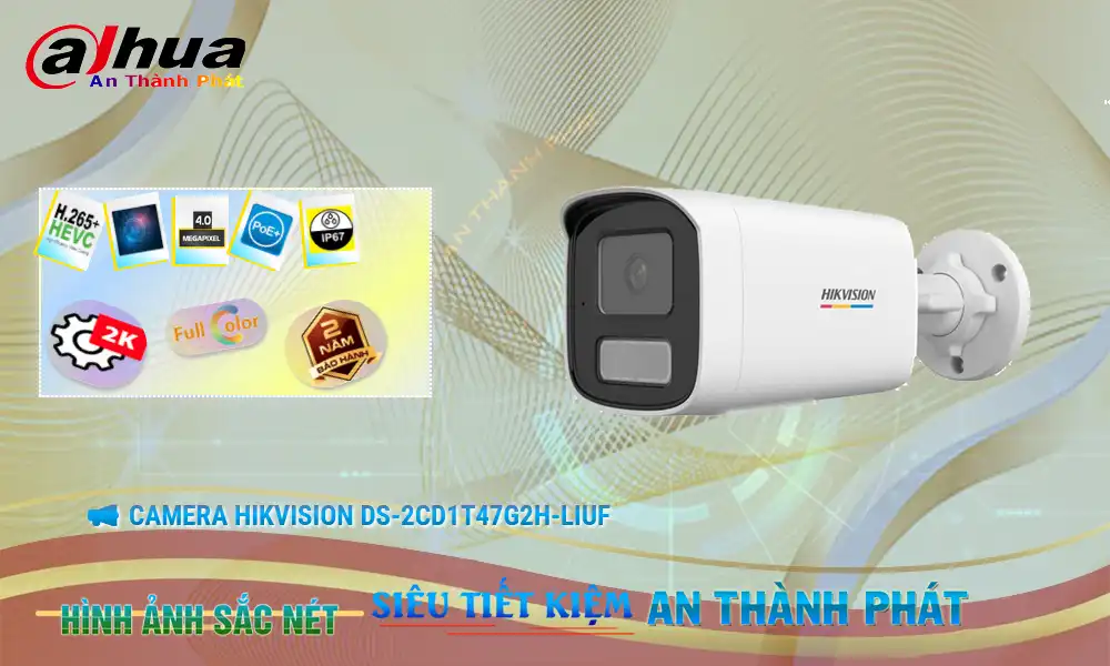 Camera Hikvision DS-2CD1T47G2H-LIUF Camera Hikvision DS-2CD1T47G2H-LIUF