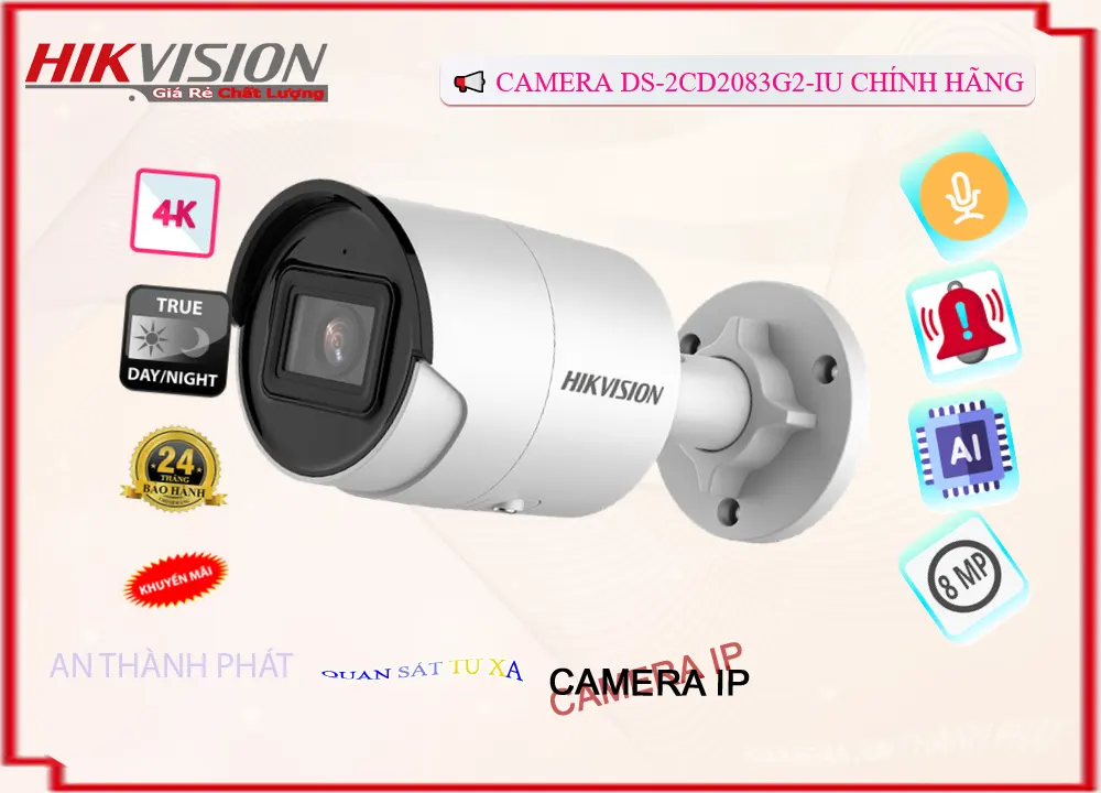 Camera Hikvision DS-2CD2083G2-IU Chức Năng Cao Cấp Camera Hikvision DS-2CD2083G2-IU Chức Năng Cao Cấp