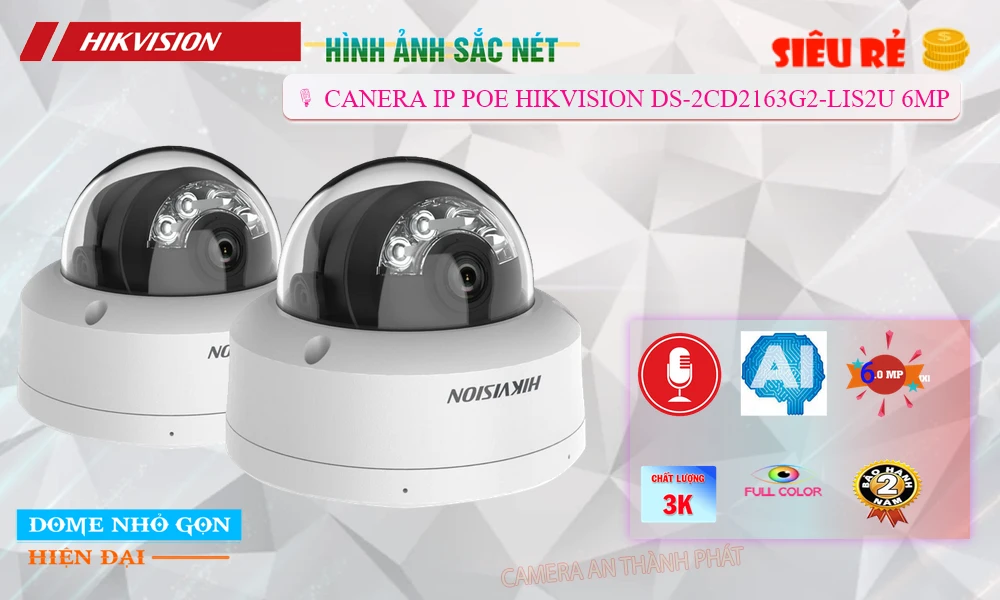 Camera Hikvision DS-2CD2163G2-LIS2U Camera Hikvision DS-2CD2163G2-LIS2U