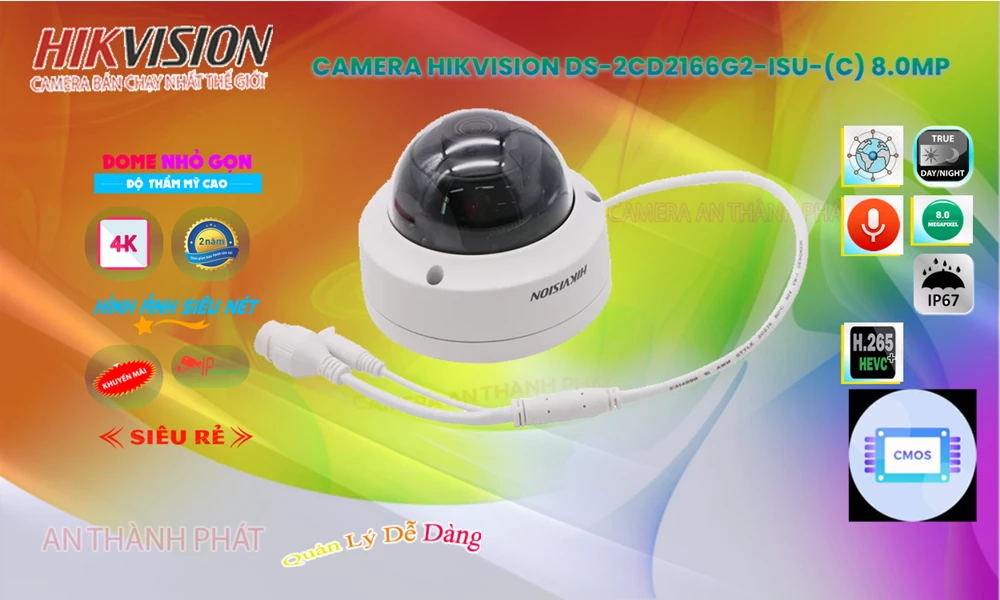 DS-2CD2166G2-ISU(C) Camera An Ninh Chức Năng Cao Cấp
