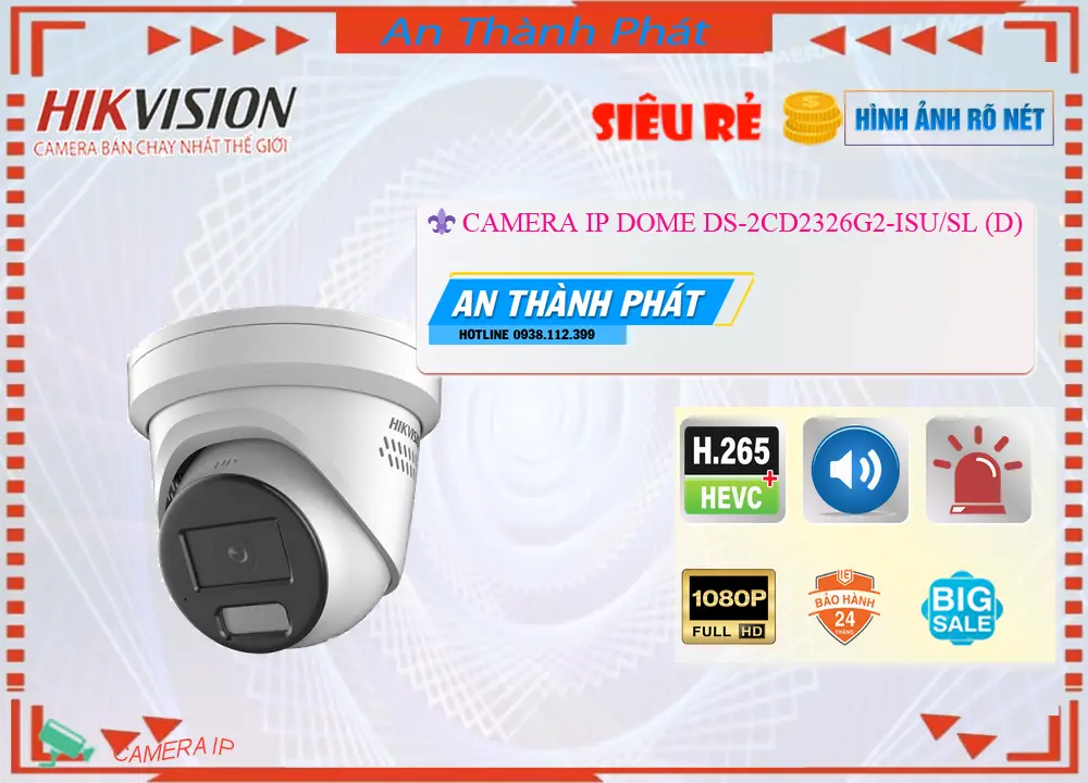 Camera Hikvision Thiết kế Đẹp DS-2CD2326G2-ISU/SL(D),DS-2CD2326G2-ISU/SL(D) Giá Hấp Dẫn, Camera DS-2CD2326G2-ISU/SL(D) Công Nghệ Mới,DS-2CD2326G2-ISU/SL(D) HD IP  Chất lượng nhất,DS-2CD2326G2-ISU/SL(D) Chiết khấu cao,Bán Sỉ DS-2CD2326G2-ISU/SL(D) FULL HD 1080P 2.0 megapixel ,cửa hàng bán DS-2CD2326G2-ISU/SL(D),DS-2CD2326G2-ISU/SL(D) Giá Hấp Dẫn,DS-2CD2326G2-ISU/SL(D) Công Nghệ Mới