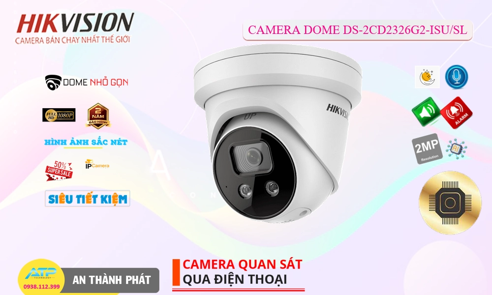 Camera DS-2CD2326G2-ISU/SL Hikvision