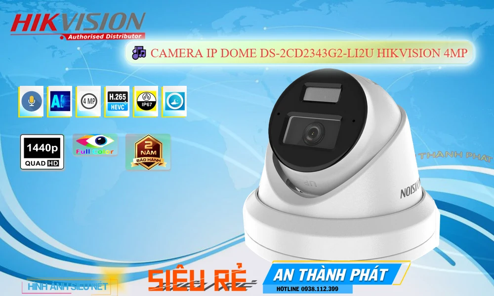 Camera Hikvision DS-2CD2343G2-LI2U Camera Hikvision DS-2CD2343G2-LI2U