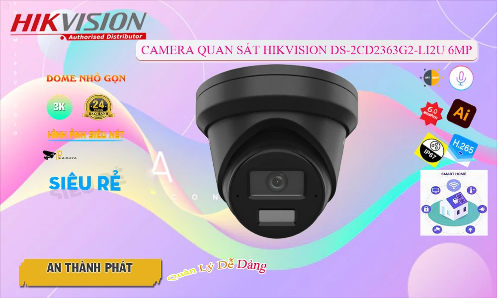 Camera Hikvision DS-2CD2363G2-LI2U Camera Hikvision DS-2CD2363G2-LI2U