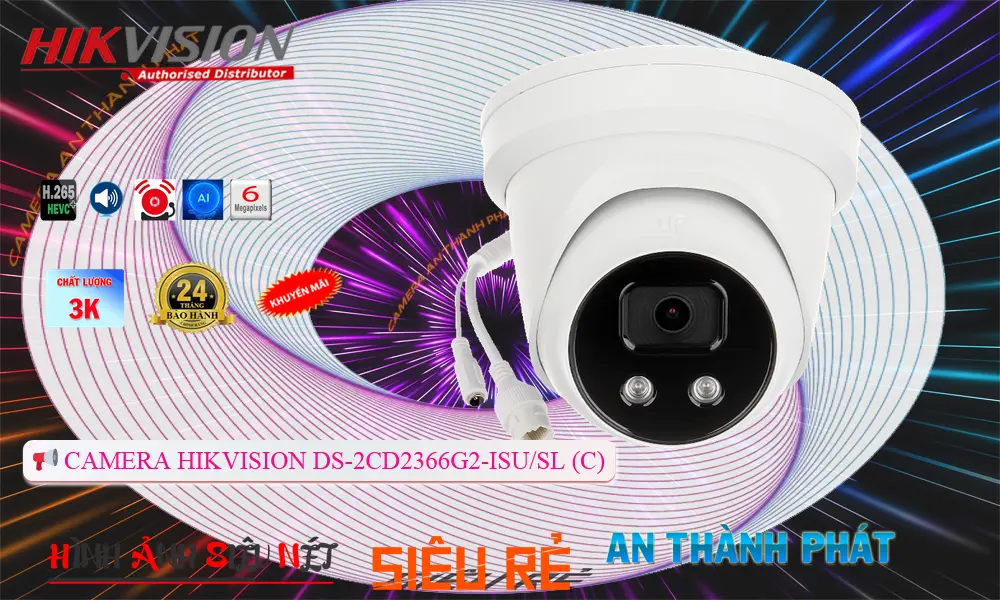 Camera An Ninh  Hikvision DS-2CD2366G2-ISU/SL(C) Giá rẻ