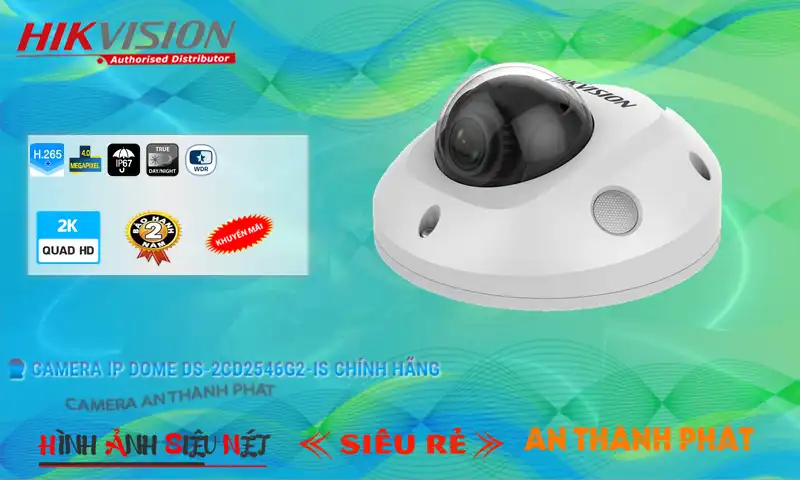 Camera Hikvision Sắt Nét DS-2CD2546G2-IS Camera Hikvision Sắt Nét DS-2CD2546G2-IS