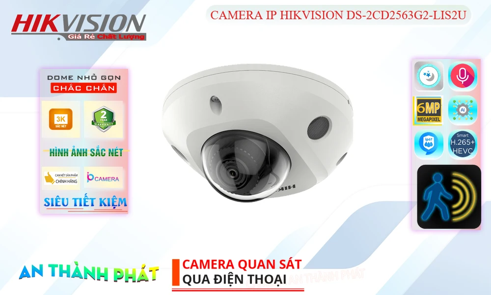 DS-2CD2563G2-LIS2U Camera sắc nét DS-2CD2563G2-LIS2U Camera sắc nét