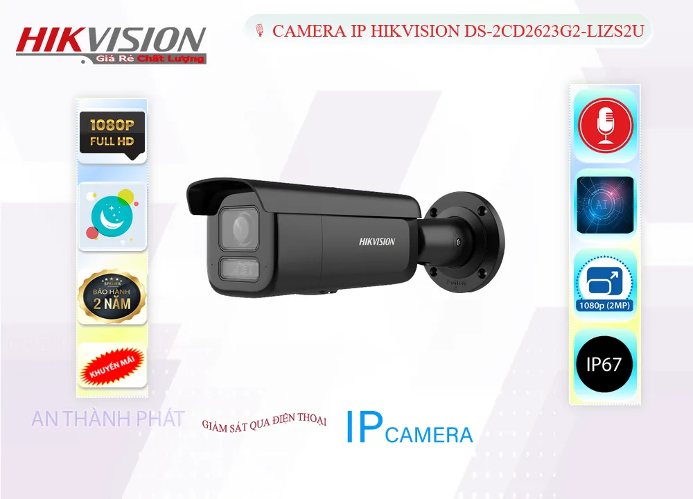 Camera IP HIKVISION DS-2CD2623G2-LIZS2U Camera IP HIKVISION DS-2CD2623G2-LIZS2U