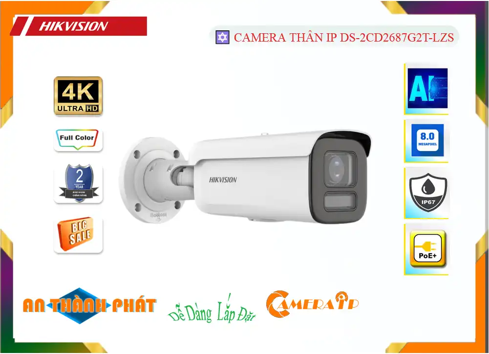 Camera Hikvision DS-2CD2687G2T-LZS Camera Hikvision DS-2CD2687G2T-LZS